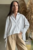 Paloma French Tuck Shirt White